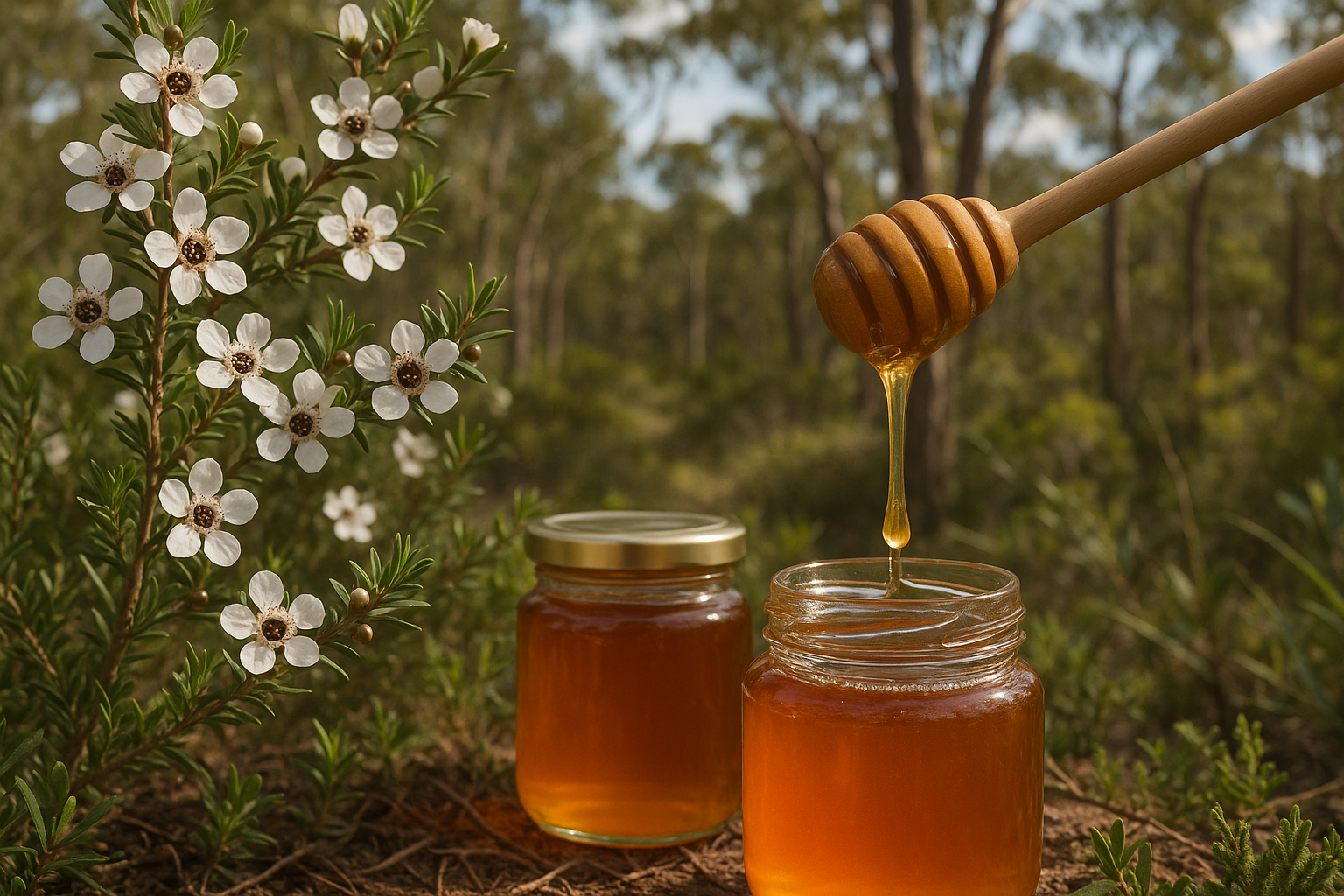 Manuka honey being found in Australia with natural ingredients and goodness
